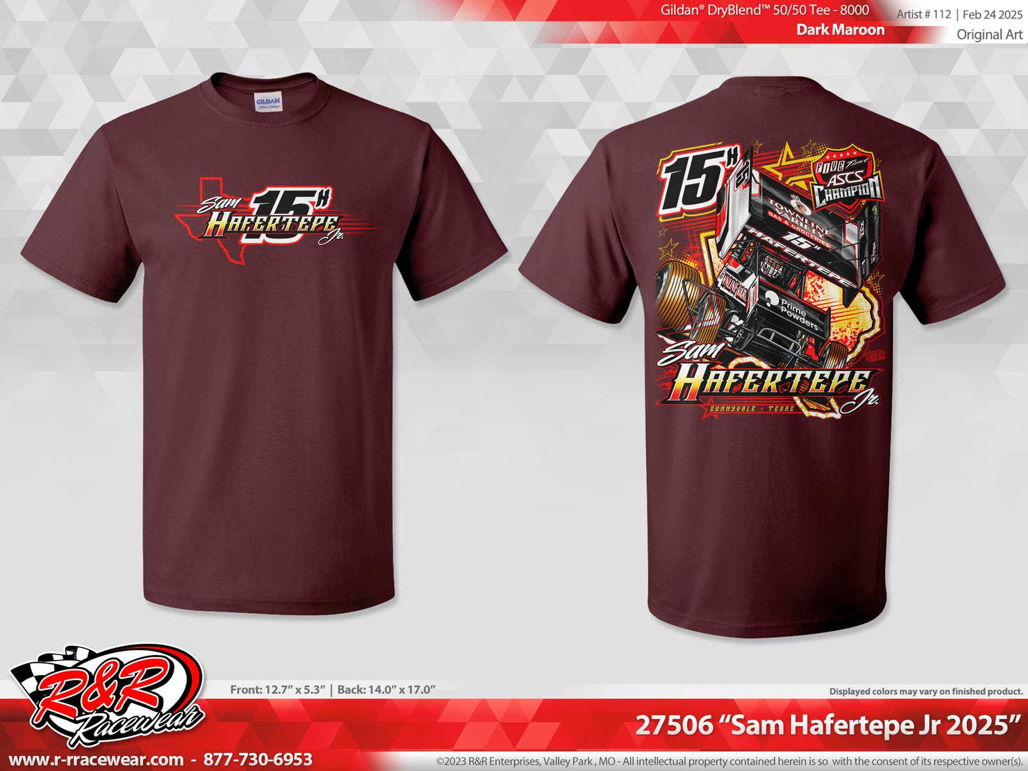 2025 - ASCS 5 Time Champion DARK MAROON