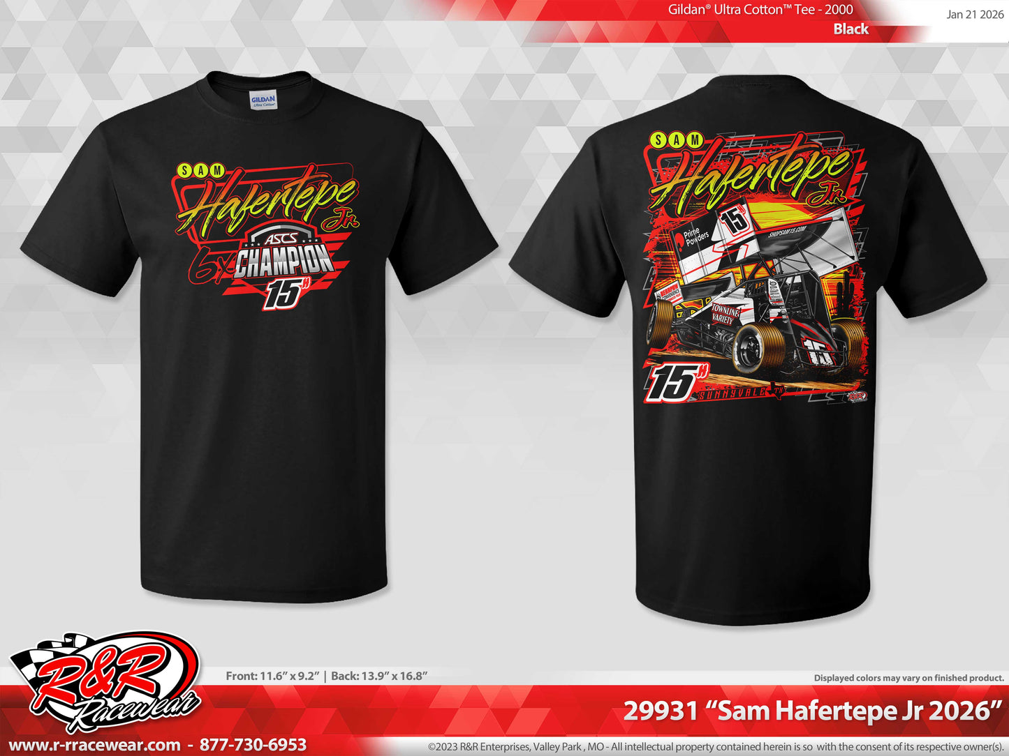2026 ASCS 6 Time Champion Shirt - Black