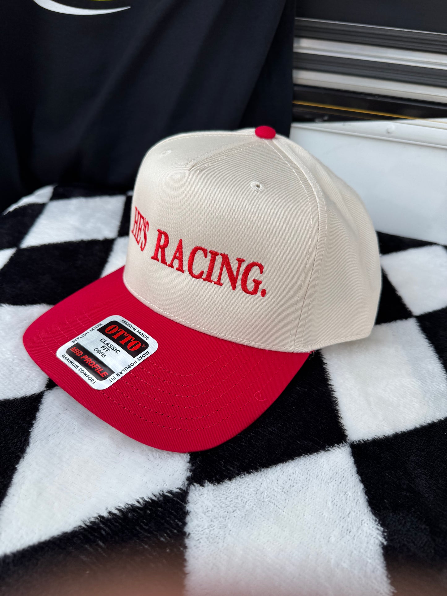 He’s Racing Hat