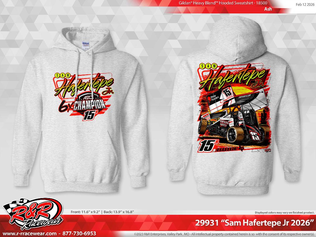 2026 YOUTH Hoodie - 6 time ASCS Champion - Ash Grey