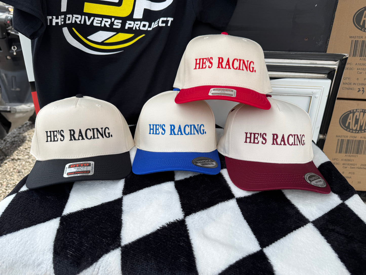 He’s Racing Hat