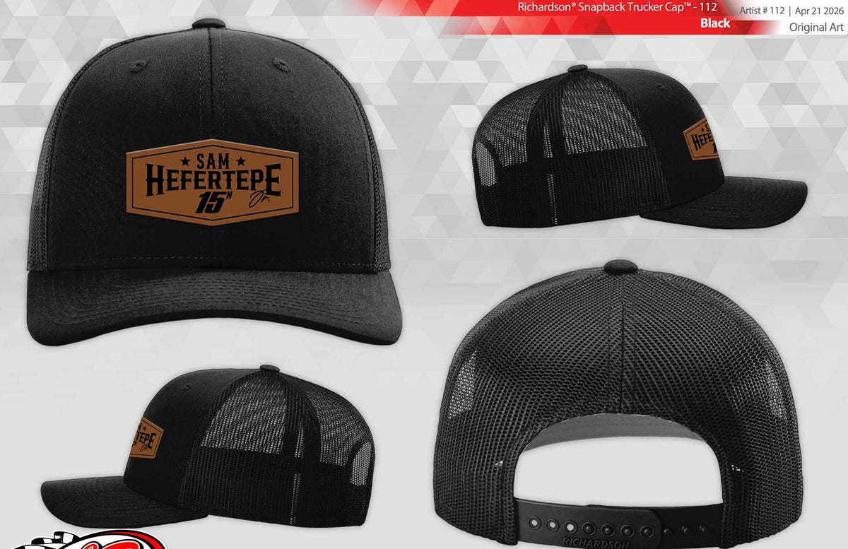 Black Hat - Faux Leather Patch